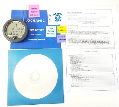 Oceanic Veo 250 Scuba Dive Computer Puck Module Air & Nitrox 2 Buttons #4158  | eBay Australia