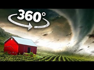 VR 360 EXTREME TORNADO SURVIVAL-Natural Disaster Up close 360 video #storm