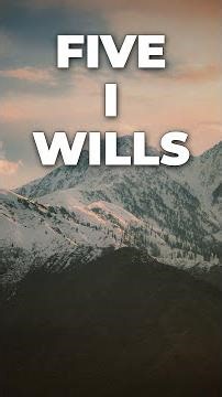 God Says I Will Five Times In One Verse About Your Fear