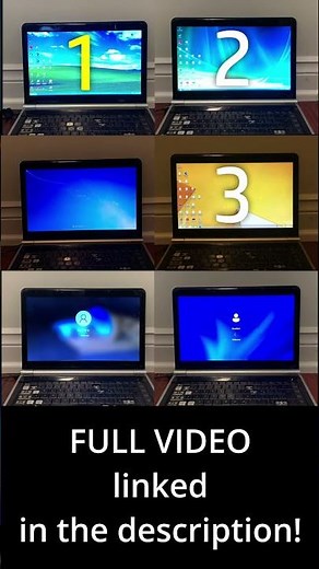 Windows XP vs Vista vs 7 vs 8.1 vs 10 vs 11 Speed Test #shorts