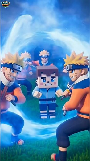 Minecraft vs Naruto… Ultimate Battle Who Wins?! ⚔️🔥