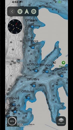 Bay Springs Lake MS Bass Fishing Waypoints | Hidden Offshore Bass Spots
