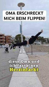 POV: OMA erschreckt sich weil die am FLIPPEN bist 😂 #waldisworld #parkour