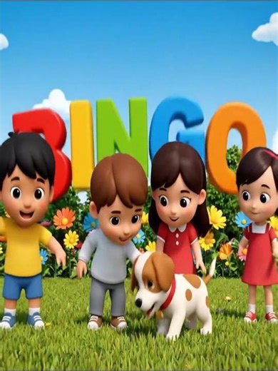 Bingo Was His Name-O | Fun Nursery Rhymes & Kids Songs | 3D Animated Learning Video | Short