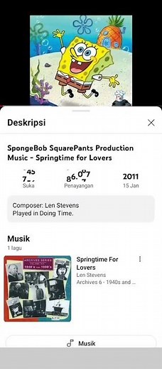 Spongebob springtime for lovers