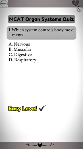 rngenix_2 on Instagram: "MCAT Organ system Quiz #reels #quiz"