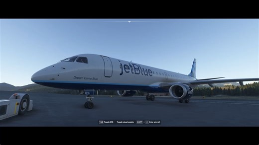 【微软模拟飞行】巴航Ejet初体验 不看教程就会飞的e190