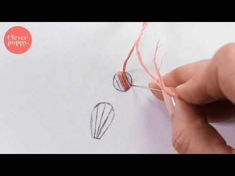 Satin stitch circle tutorial | Beginner Embroidery Techniques