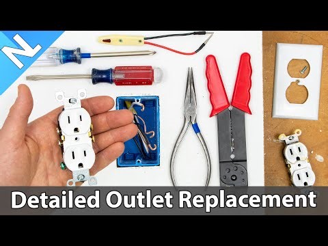 How to replace an outlet (aka a receptacle)