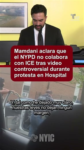 Mamdani aclara que el NYPD no colaboracon ICE tras video controversial durante protesta en hospital