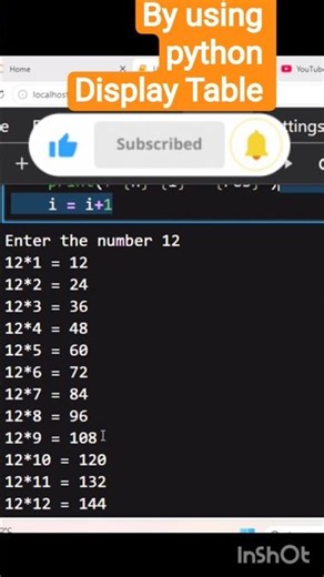 how the python print multiplication table just few lines of code @codeescoding