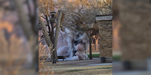 Explosion at Texas Tech causes fire and smoke to billow out of manholes on campus