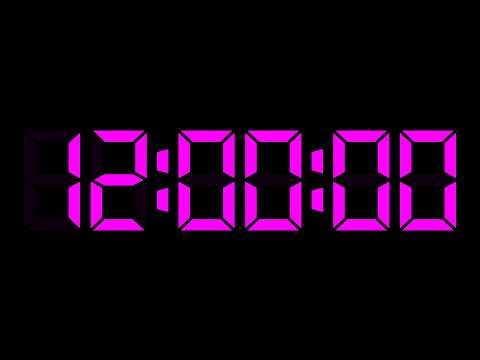 SILENT - 12 Hour Countdown Timer with Chapters - LCD Bold - Pink