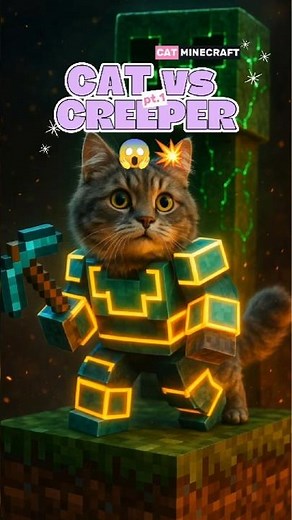 🔥 Cat vs Creeper – Epic Minecraft Roblox Cinematic