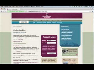 First National Bank Alaska Online Banking Login Instructions