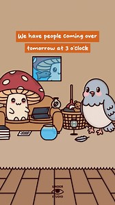 1.9M views · 35K reactions | How We Clean The House  Mushie & Birdie | Original Audio: My ADHD Brain #clean #cleaning #panic #home #relatable #animation #mushroom #bird #understudio | Under Studio | Facebook