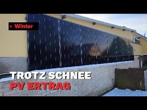 PV yield despite snow