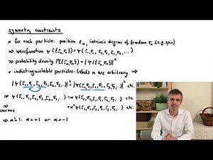 QUANTUM MECHANICS - Many particles: Bosons and fermions