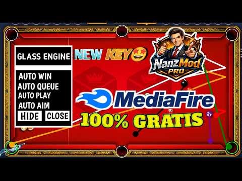 UPDATE NEW KEY GLASS ENGINE GRATIS❗ CHEAT 8 BALL POOL MOD APK TERBARU 2026 GARIS PANJANG NO ROOT