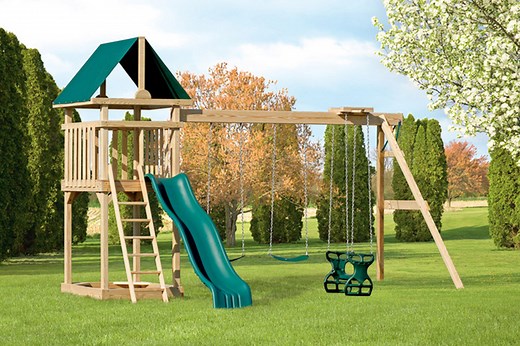 4x4 Challenger [Model 44A] Wood Playset for Sale | Amish Direct Playsets