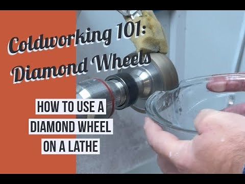 Coldworking 101: The differences between Electroplated and Sintered Diamond Wheels on a lathe.