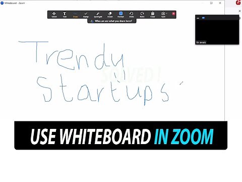 How to use the Whiteboard in Zoom | whiteboard in zoom