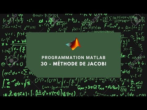 Programmation Matlab 30 - Méthode de Jacobi (شرح لغة ماتلاب)
