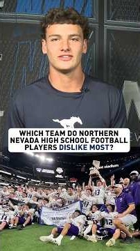Northern Nevada high school football players reveal which teams they beef with the most 👀🏈