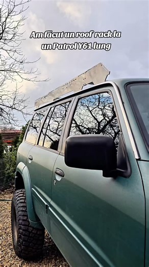 OldRoot on Instagram: "Am făcut un roof rack la un Patrol Y61 lung.🔥 #oldroot #patrol #roofrack #patroly61"