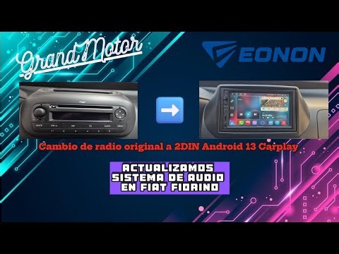 Eonon UX6S Review Carplay Radio | Changing original radio by Android 13 to Fiat Fiorino |