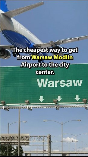 The Cheapest Way to Get from Warsaw Modlin Airport ✈️🇵🇱 to the City Center #warsaw #airport #tips