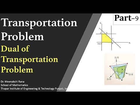 Transportation Problem (Part-9): Dual of a Transportation Problem