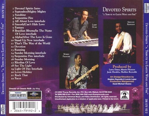 Devoted Spirits: A Tribute to Earth Wind and Fire - Alchetron, the free social encyclopedia