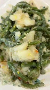 Fresh Green Beans and Potatoes! It’s comfort in a pan! #homemade #recipe #foryou
