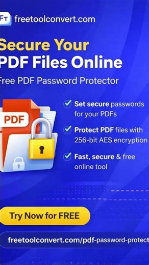 ❓ *Do you want to secure your PDF files with a password?* **[https://freetoolconvert.com---🔒