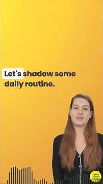 English Speaking Practice For Beginners - Shadowing Technique