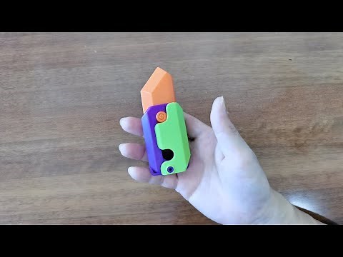 Gravity Carrot Knife Unboxing 2023 - 3D Printed TIKTOK FIDGET TOY