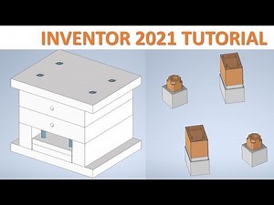 Inventor 2021 Tutorial #211| Mold Electrode Design with Combine Solid body