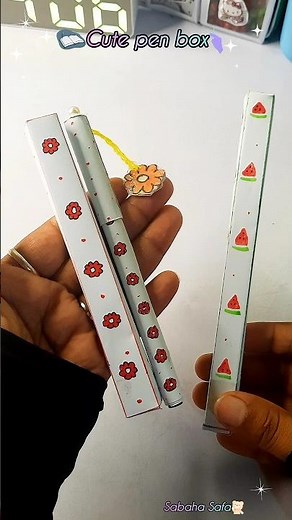Cute pen box make idea🌷❤️#pen #diy #papercraft #craft #trending #shorts #youtubeshorts