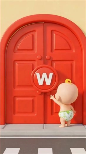 ABC Song for Kids (W-Z) | Fun Alphabet Nursery Rhyme | ABCD Learning Song #abcd #kidssongs #shorts