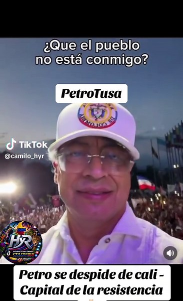 Petro se despide cali - capital de la resistencia 🫰🏻 @Gustavo Petro #cali