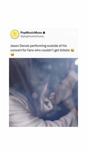 Pop Music Muse ™️ on Instagram: "@jasonderulo stepped outside his sold-out O2 Arena show to perform his new song for fans who couldn’t get in 🔥🎤 #SexyForMe"