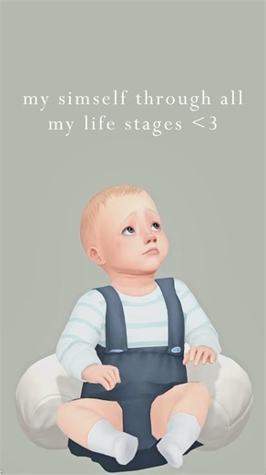 my simself through all my life stages | the sims 4 ♡