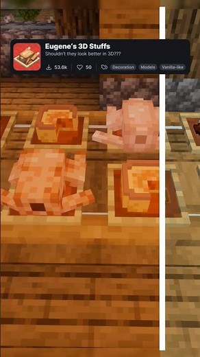 Realistic 3D ITEMS for Minecraft | Resourcepack #shorts