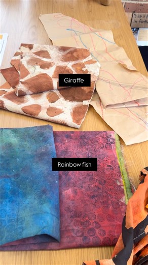 Over 3 months the exploration into ‘animals’ for one class @southstelc took an intentional turn toward exploring pattern, design, print making and costume creation. You can imagine all the skill, collaboration and persistence this took. It got me thinking about how much our own choices shape directions in learning. They can open possibilities or limit them. The phrase ‘we teach who we are’ might offer a challenge for consideration: do we rinse and repeat similar activities with common interests 