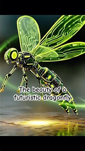 Engaging flight systems. #shorts #robot #dragonfly #scifi #cgi #tech #animation #futuristic #aiart