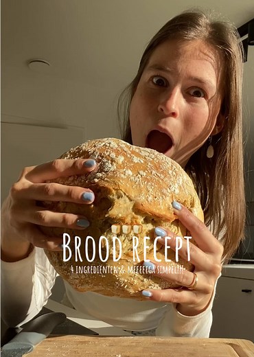 Simpelste brood!!!🍞🍞🍞 Reageer “brood” om het receptje uitgeschreven te ontvangen! #breadrecipe #brood #easyrecipe #makkelijkrecept #fyp