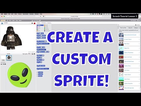 Creating Your Own Unique Sprite In Scratch!