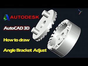 How to draw angle bracket adjust, Autodesk, 3D Modeling, AutoCAD 3D, Sketches Part #2