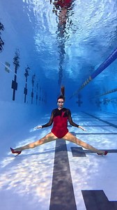 Boogie on Down | Underwater Dance on heels 👠 🕺🏽 🪩 #underwaterdance #dance #underwater #pool #flexibility #split | kristimakusha